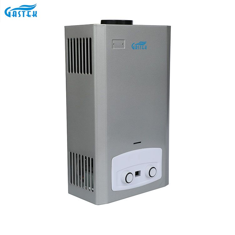 Electrodomésticos tipo chimenea géiser de gas LPG natural montado en la pared para baño de ducha