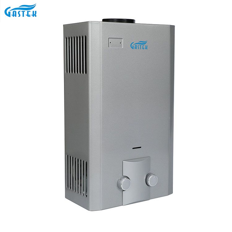 Calentador de agua a gas de pared tipo chimenea para baño con ducha