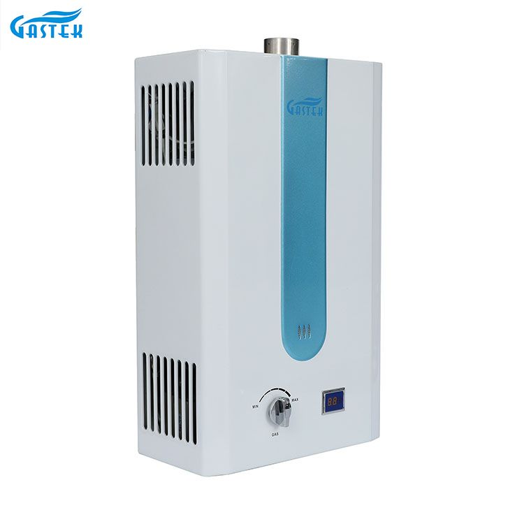 Caldera tipo chimenea, ducha montada en la pared, GLP, Gas Natural, géiser para baño de ducha