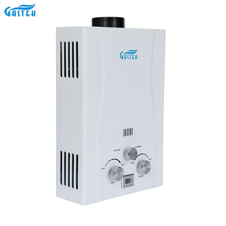 Electrodomésticos portátiles tipo chimenea, ducha, géiser de Gas LPG, instalación en el baño