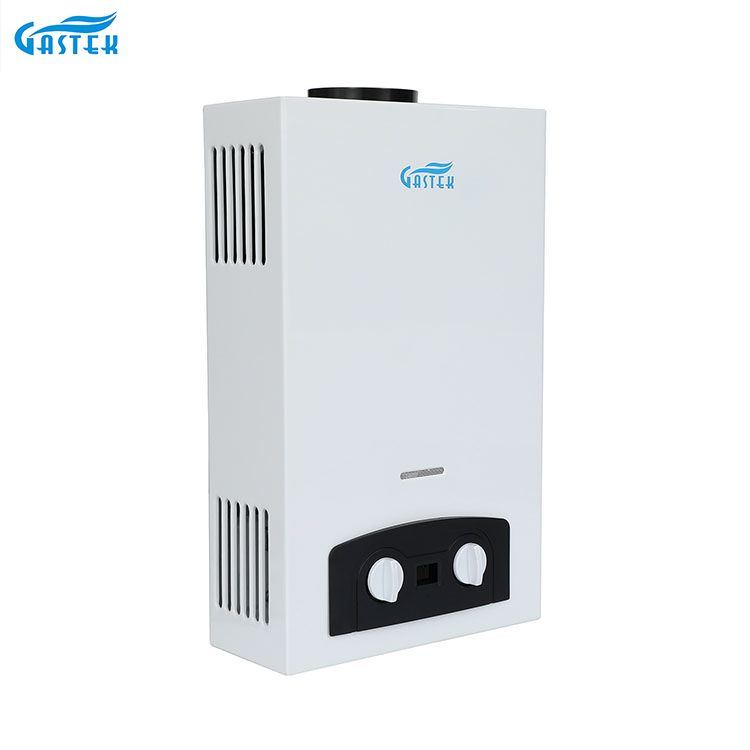 Electrodomésticos montados en la pared tipo chimenea ducha calentador de agua a Gas GLP para baño de ducha