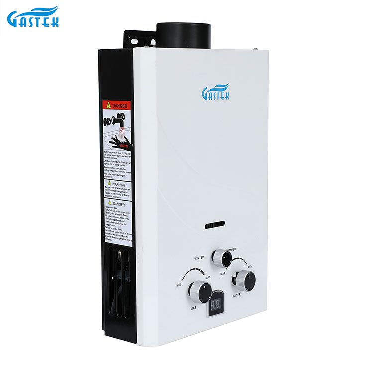 Caldera portátil, electrodoméstico, ducha tipo chimenea montada en la pared, calentador de agua a Gas GLP para baño